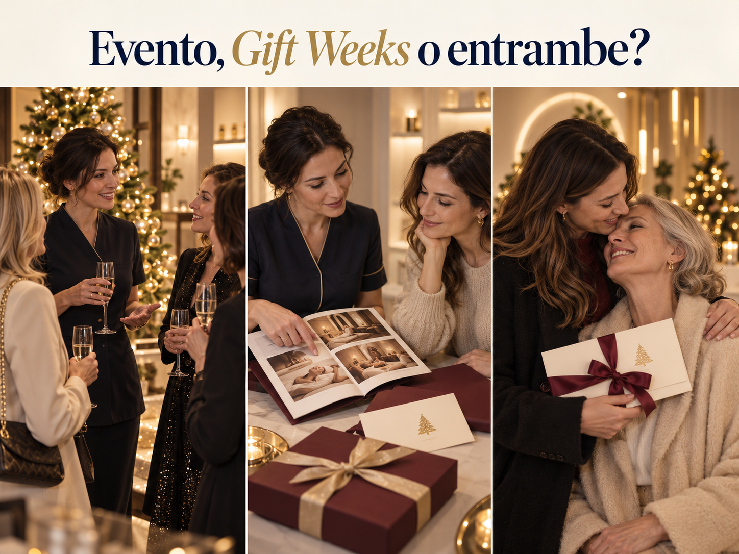 Menu di Natale per centro estetico: non un listino, ma un’esperienza