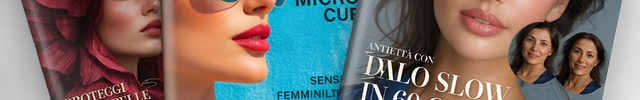 Esempi di magazine personalizzati Beauty Media Company per centri estetici, estetica avanzata e studi di medicina estetica.